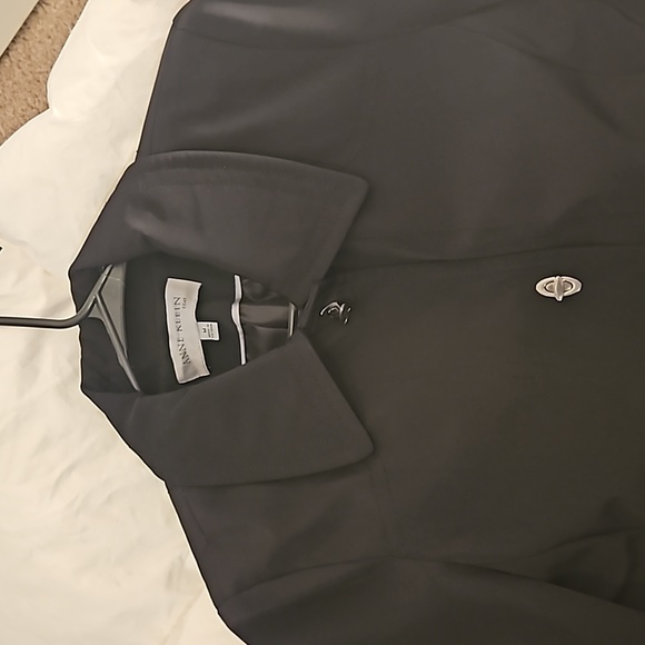 Anne Klein polyester trenchcoat sz MED - Picture 2 of 6